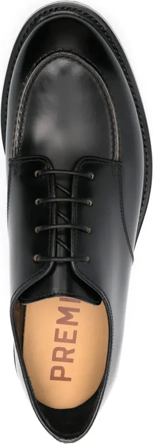 Lace-Up Leather Derby Shoes - Image 4