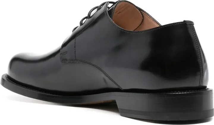Lace-Up Leather Derby Shoes - Image 3