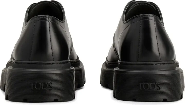 Lace-Up Leather Derby Shoes - Image 3