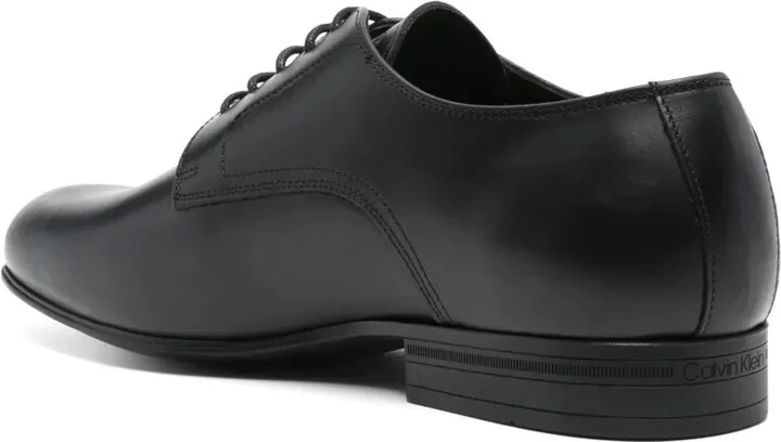 Lace-Up Leather Derby Shoes - Image 3
