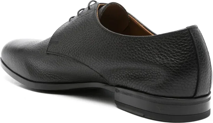 Lace-Up Leather Derby Shoes - Image 3