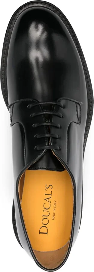 Lace-Up Leather Derby Shoes - Image 4