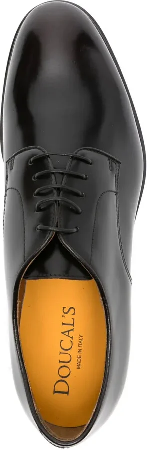 Lace-Up Leather Derby Shoes - Image 4