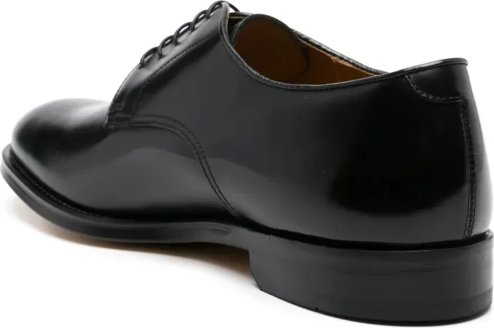 Lace-Up Leather Derby Shoes - Image 3