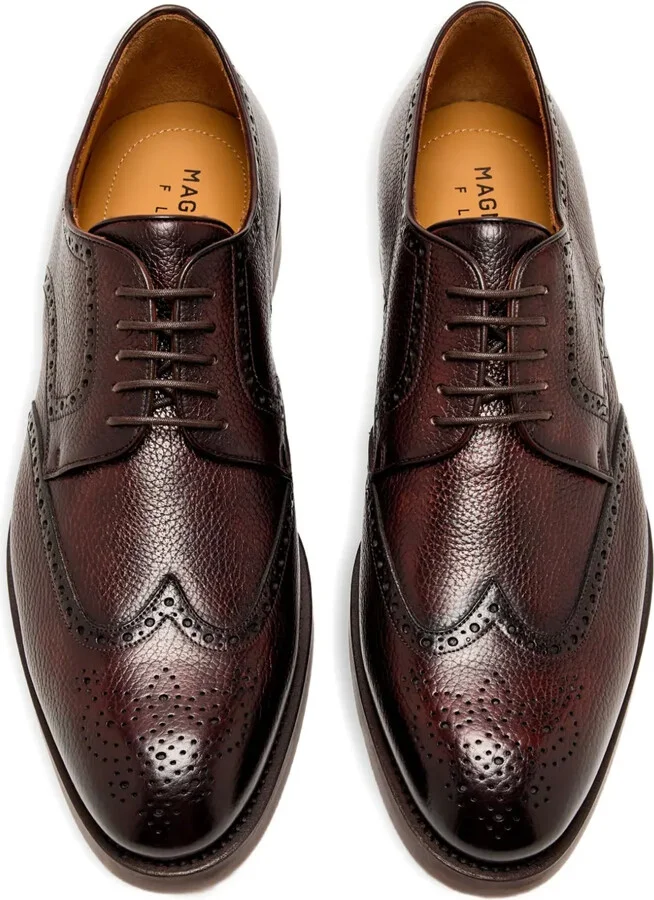 Lace-Up Leather Derby Shoes - Image 4