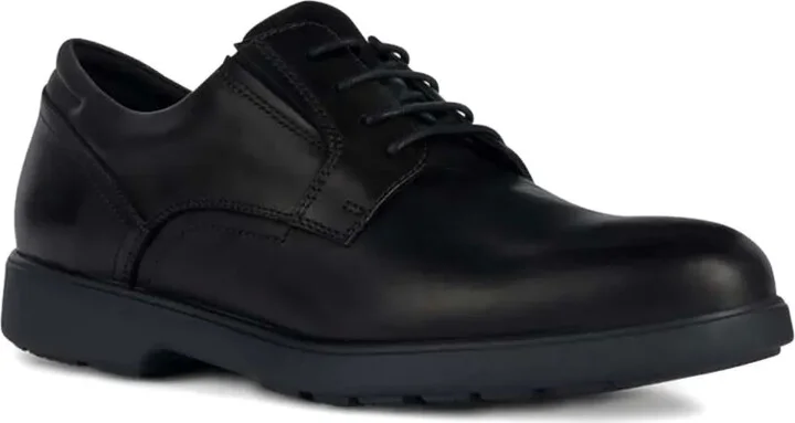 Lace-Up Leather Derby Shoes - Image 2