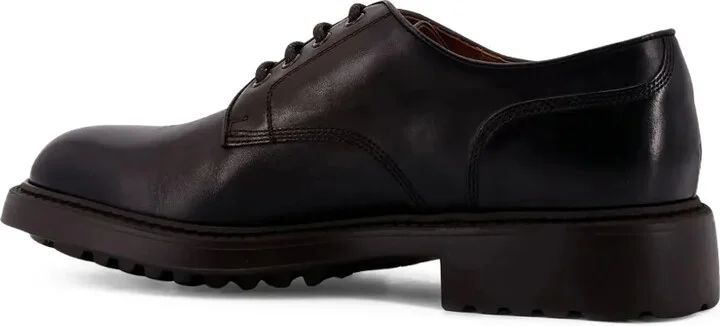 Lace-Up Leather Derby Shoes - Image 3