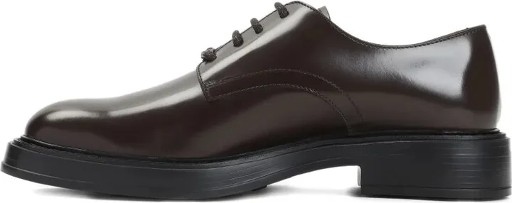 Lace-Up Leather Derby Shoes - Image 4