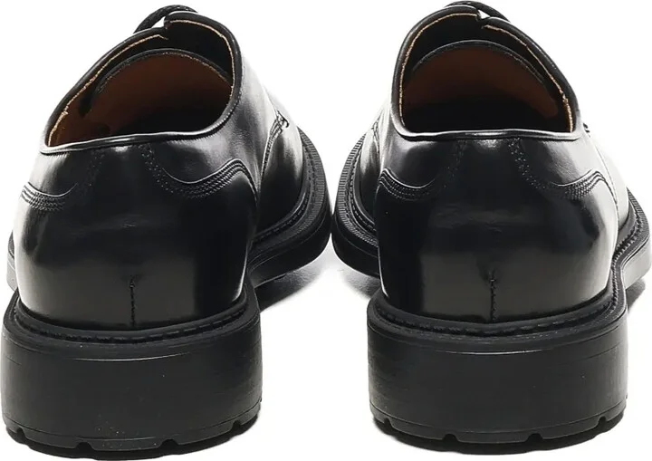 Lace-Up Leather Derby Shoes - Image 3