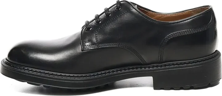 Lace-Up Leather Derby Shoes - Image 4