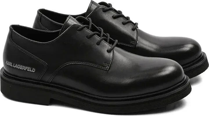 Lace-Up Leather Derby Shoes - Image 2