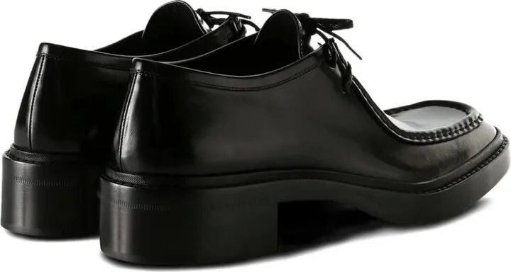 Lace-Up Leather Derby Shoes - Image 3