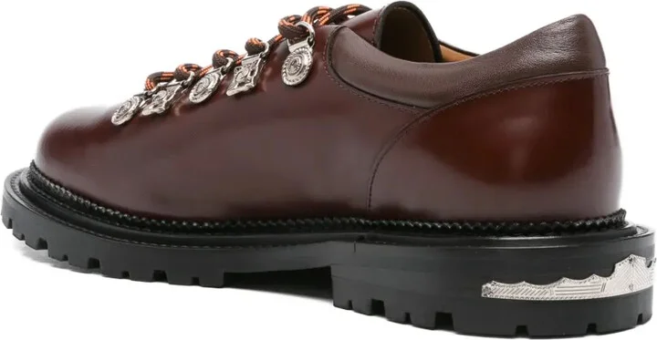 Lace-Up Leather Derby Shoes - Image 3