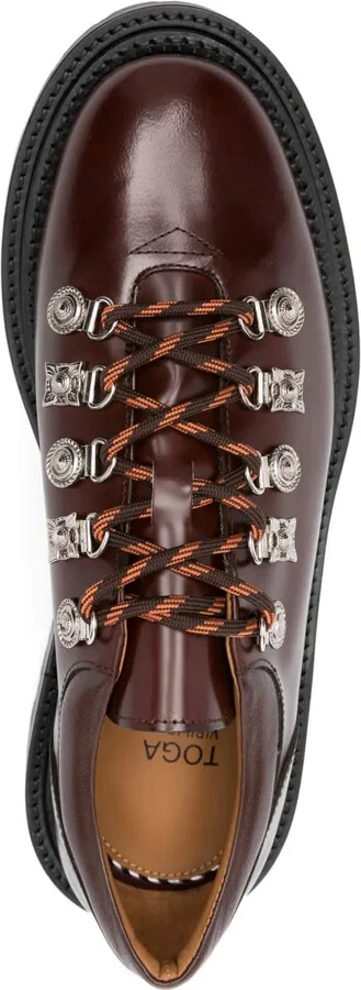 Lace-Up Leather Derby Shoes - Image 4