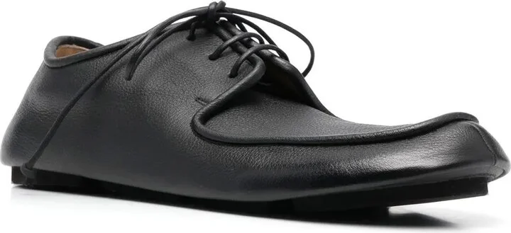 Lace-Up Leather Derby Shoes - Image 2