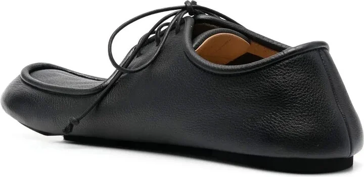 Lace-Up Leather Derby Shoes - Image 3