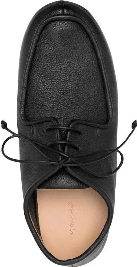 Lace-Up Leather Derby Shoes - Image 4