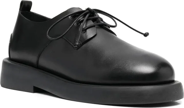 Lace-Up Leather Derby Shoes - Image 2