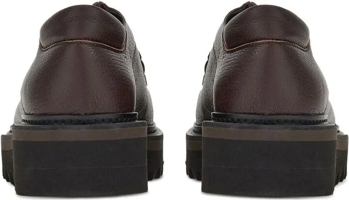 Lace-Up Leather Derby Shoes - Image 3
