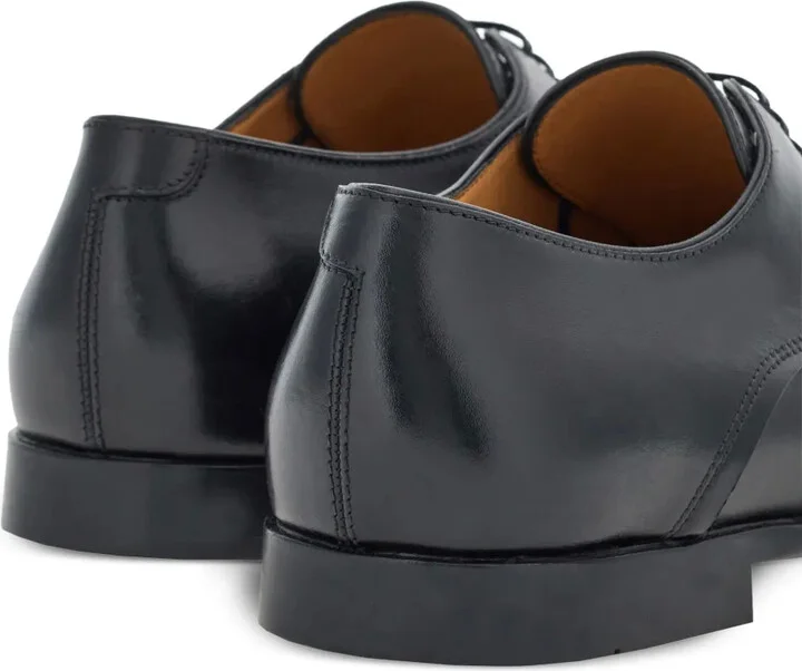 Lace-Up Leather Derby Shoes - Image 3