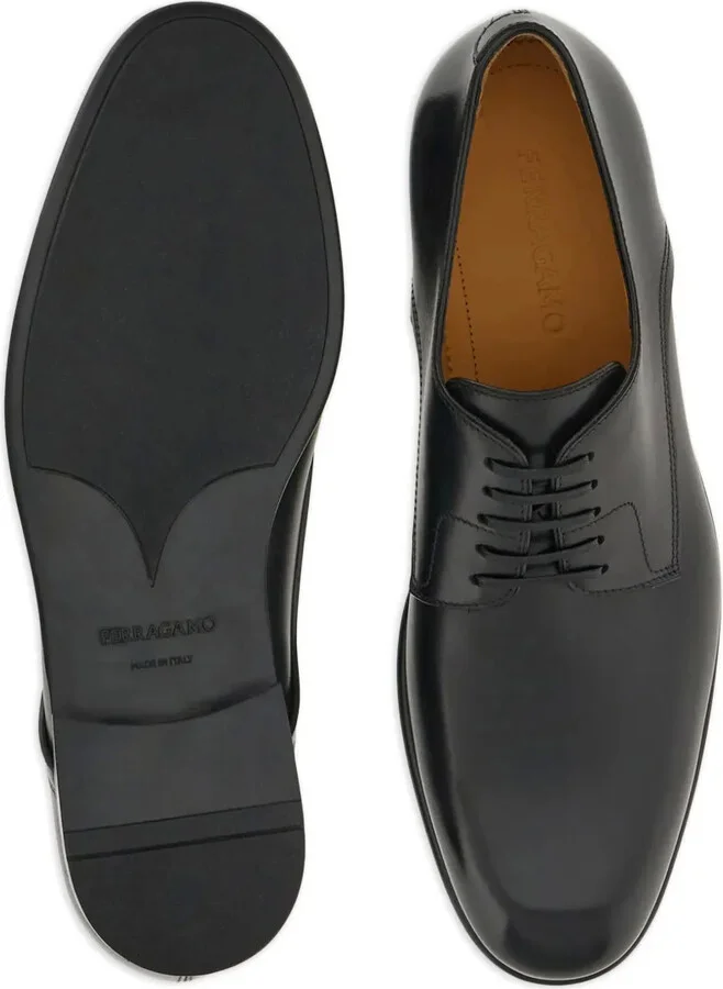 Lace-Up Leather Derby Shoes - Image 5
