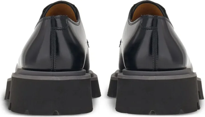 Lace-Up Leather Derby Shoes - Image 3