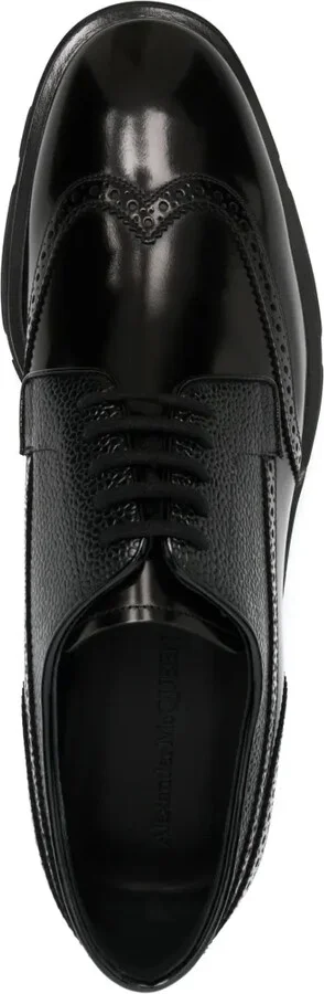 Lace-Up Leather Derby Shoes - Image 4