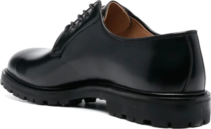 Lace-Up Leather Derby Shoes - Image 3
