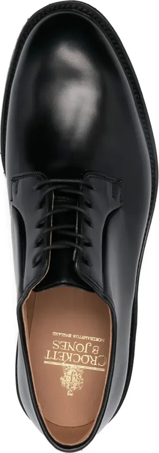 Lace-Up Leather Derby Shoes - Image 4