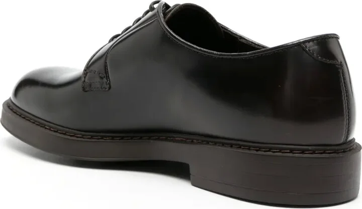 Lace-Up Leather Derby Shoes - Image 3