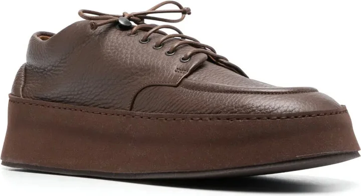 Lace-Up Leather Derby Shoes - Image 2