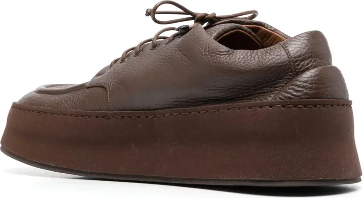 Lace-Up Leather Derby Shoes - Image 3