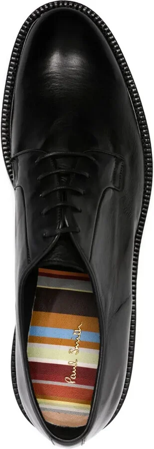 Lace-Up Leather Derby Shoes - Image 4