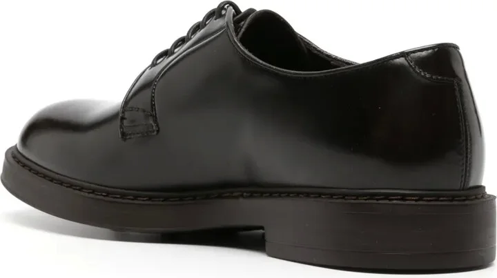 Lace-Up Leather Derby Shoes - Image 3