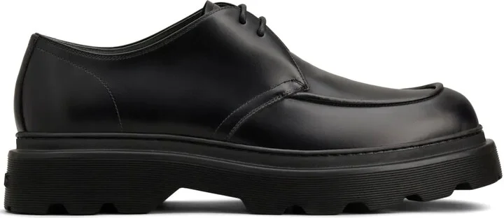 Lace-Up Leather Derby Shoes