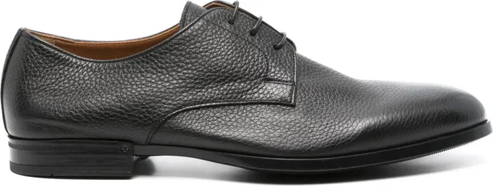 Lace-Up Leather Derby Shoes