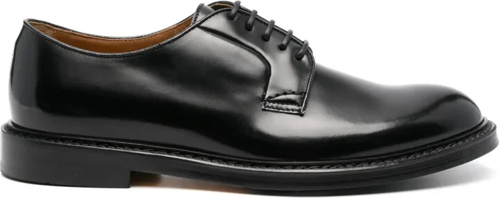 Lace-Up Leather Derby Shoes