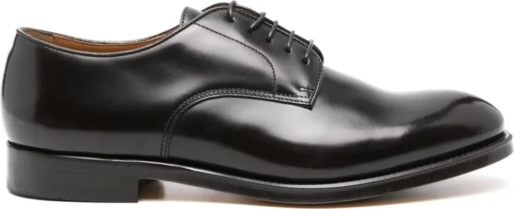 Lace-Up Leather Derby Shoes