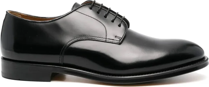 Lace-Up Leather Derby Shoes