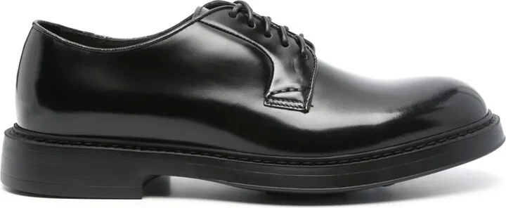 Lace-Up Leather Derby Shoes