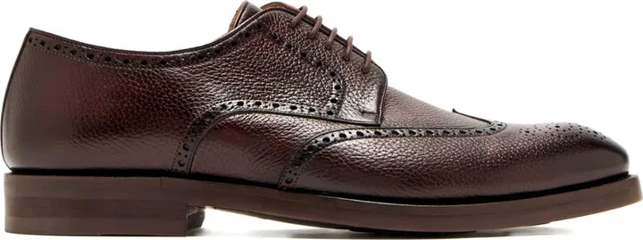 Lace-Up Leather Derby Shoes