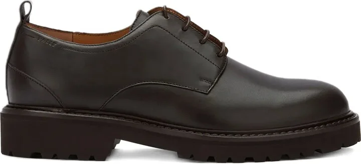 Lace-Up Leather Derby Shoes