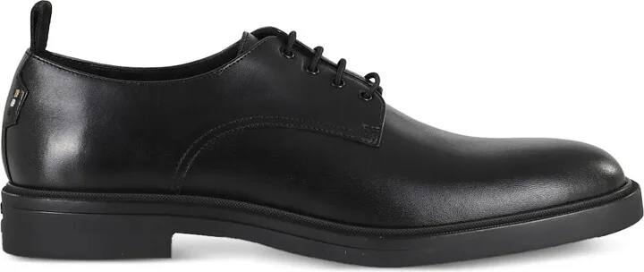 Lace-Up Leather Derby Shoes