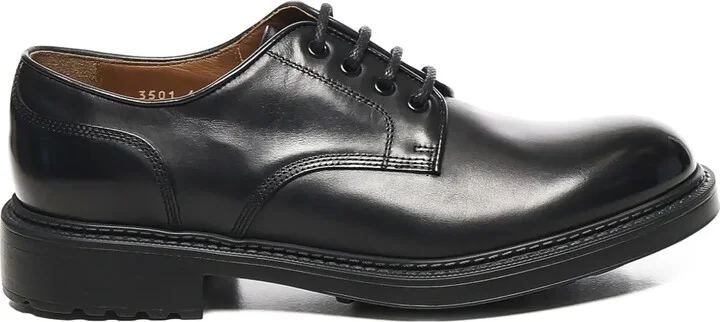 Lace-Up Leather Derby Shoes