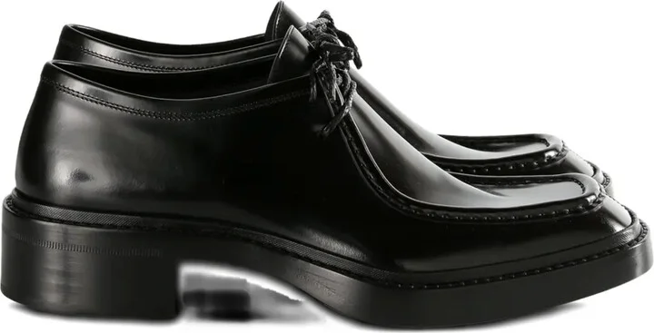 Lace-Up Leather Derby Shoes