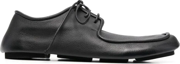 Lace-Up Leather Derby Shoes