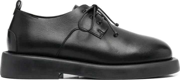 Lace-Up Leather Derby Shoes