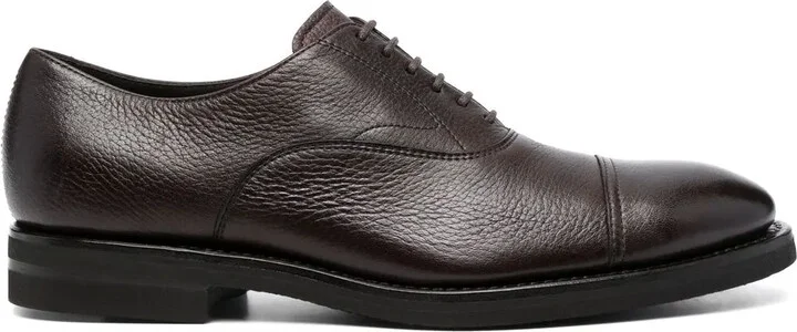 Lace-Up Leather Derby Shoes