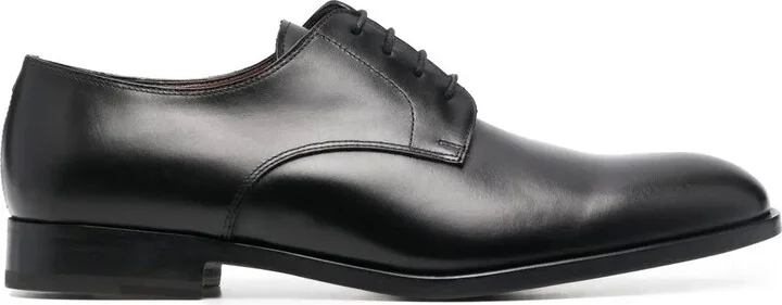 Lace-Up Leather Derby Shoes