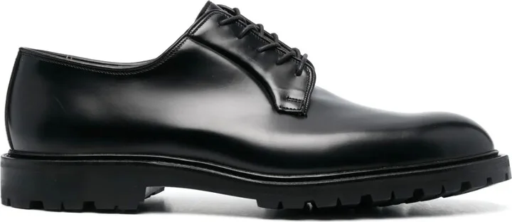 Lace-Up Leather Derby Shoes